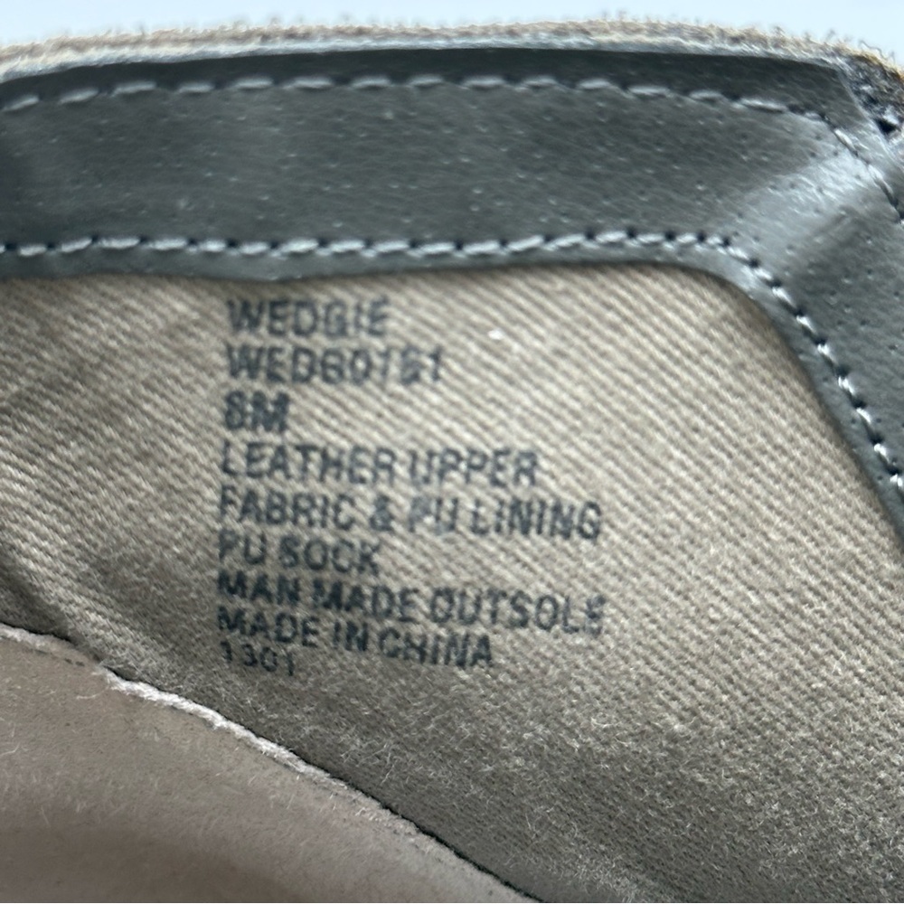 Steve Madden Women's Wedgie Platform Sneaker Grey Suede Sz 8M - Picture 8 of 9